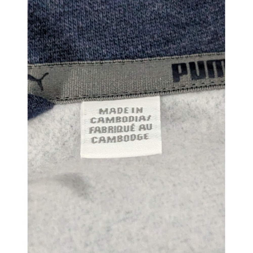 PUMA P48 Core Fleece Full Zip Track Jacket Blue Heather Style:850681 NWT XL - Picture 10 of 12